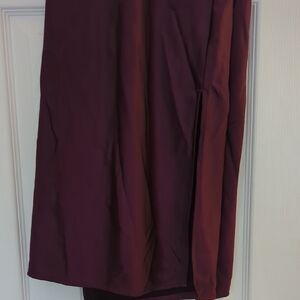 Old Navy Women's Silky Skirt in Deep Burgundy